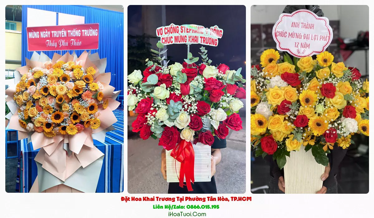 Kệ Hoa Khai Trương Tại Phường Tân Hòa, TP.HCM (Quận Tân Bình Cũ)