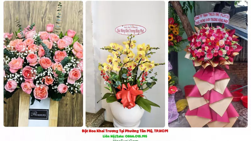 Kệ Hoa Khai Trương Tại Phường Tân Mỹ, TP.HCM (Quận 7 Cũ)