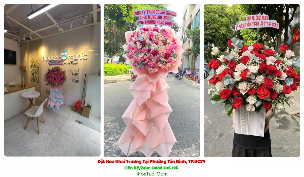 Giao hoa khai trương đúng giờ tại Phường Tân Bình, Quận Tân Bình cũ