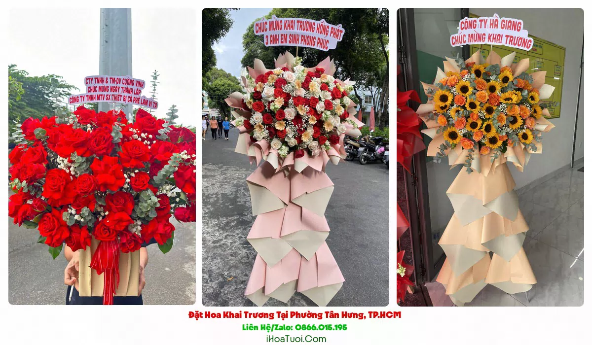 Kệ Hoa Khai Trương Tại Phường Tân Hưng, TP.HCM (Quận 7 Cũ)