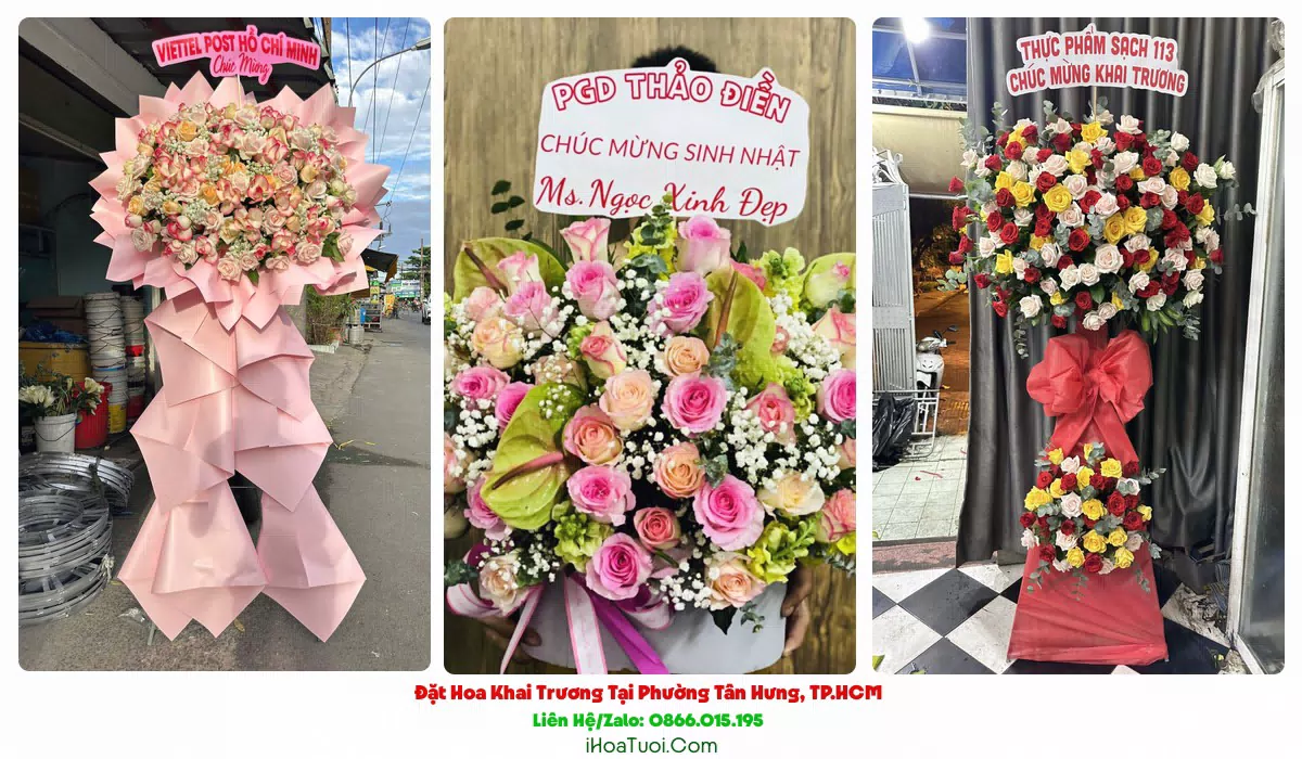 Giao hoa khai trương đúng giờ tại Phường Tân Hưng, Quận 7 cũ