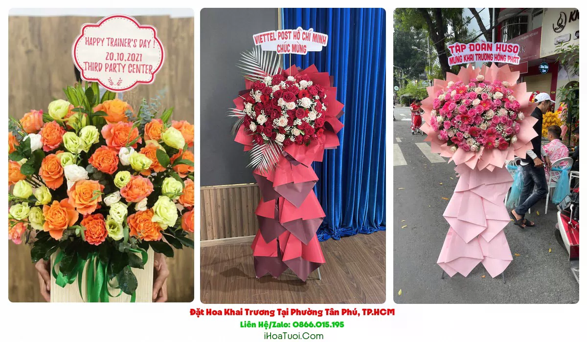 Hoa khai trương giao tận nơi tại Phường Tân Phú