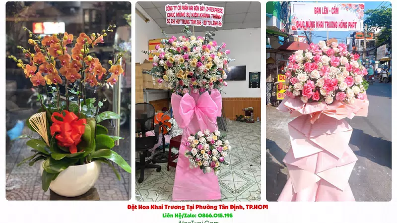 Đặt Hoa Khai Trương Phường Tân Định, TP.HCM (Quận 1 Cũ)