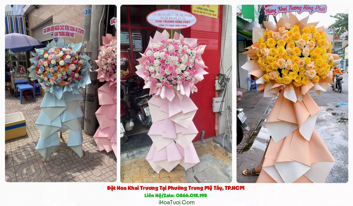 Đặt Hoa Khai Trương Phường Trung Mỹ Tây, TP.HCM (Quận 12 Cũ)