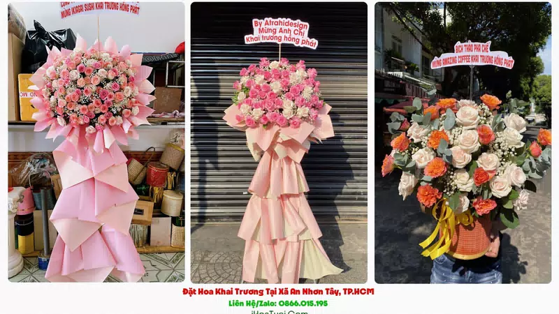 Kệ Hoa Khai Trương Tại Xã An Nhơn Tây, TP.HCM (Huyện Củ Chi Cũ)