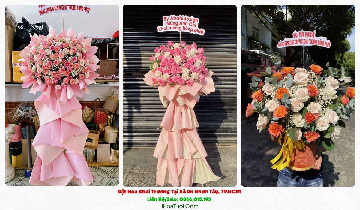 Kệ Hoa Khai Trương Tại Xã An Nhơn Tây, TP.HCM (Huyện Củ Chi Cũ)