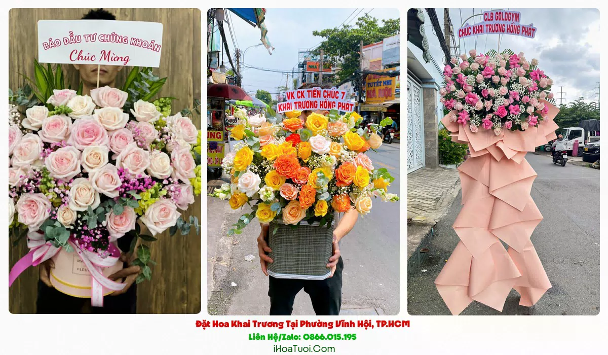 Hoa Chúc Mừng Khai Trương Phường Vĩnh Hội, TP.HCM (Quận 4 Cũ)