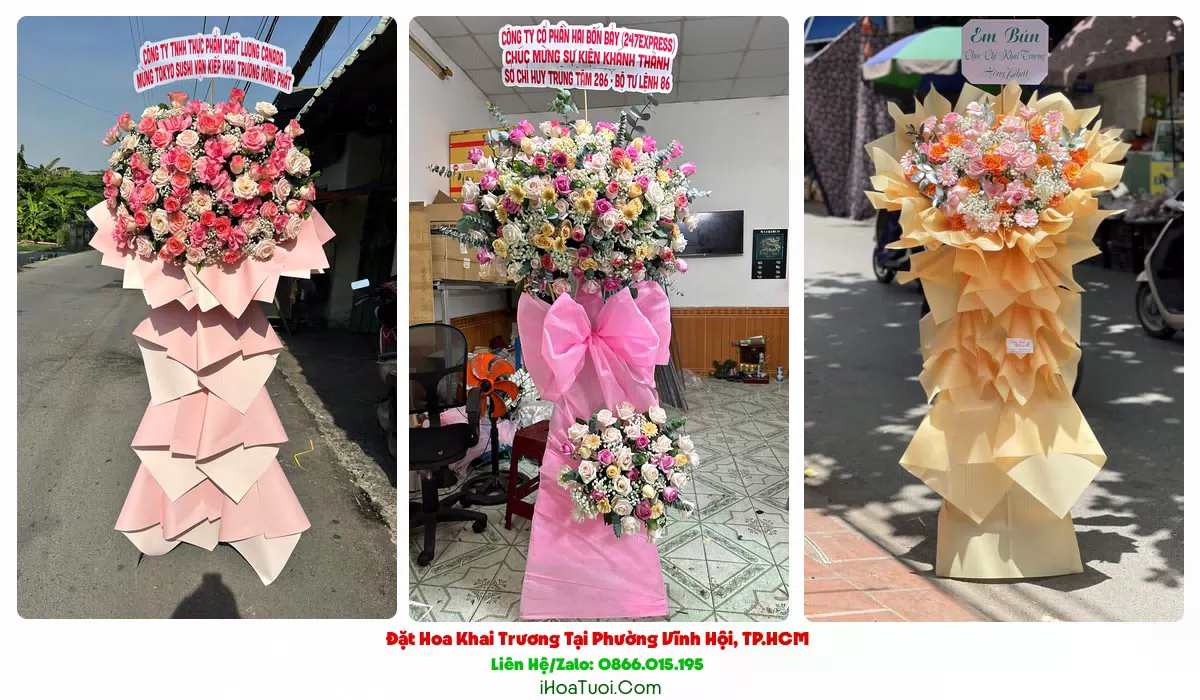 Giao hoa khai trương đúng giờ tại Phường Vĩnh Hội, Quận 4 cũ