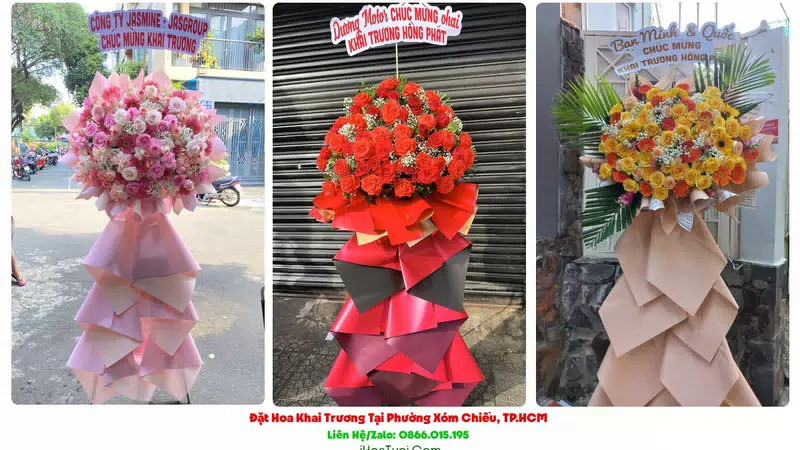 Đặt Hoa Khai Trương Tại Phường Xóm Chiếu, TP.HCM (Quận 4 Cũ)