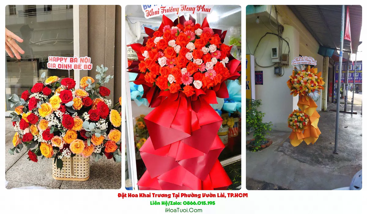 Mẫu kệ hoa khai trương Phường Vườn Lài