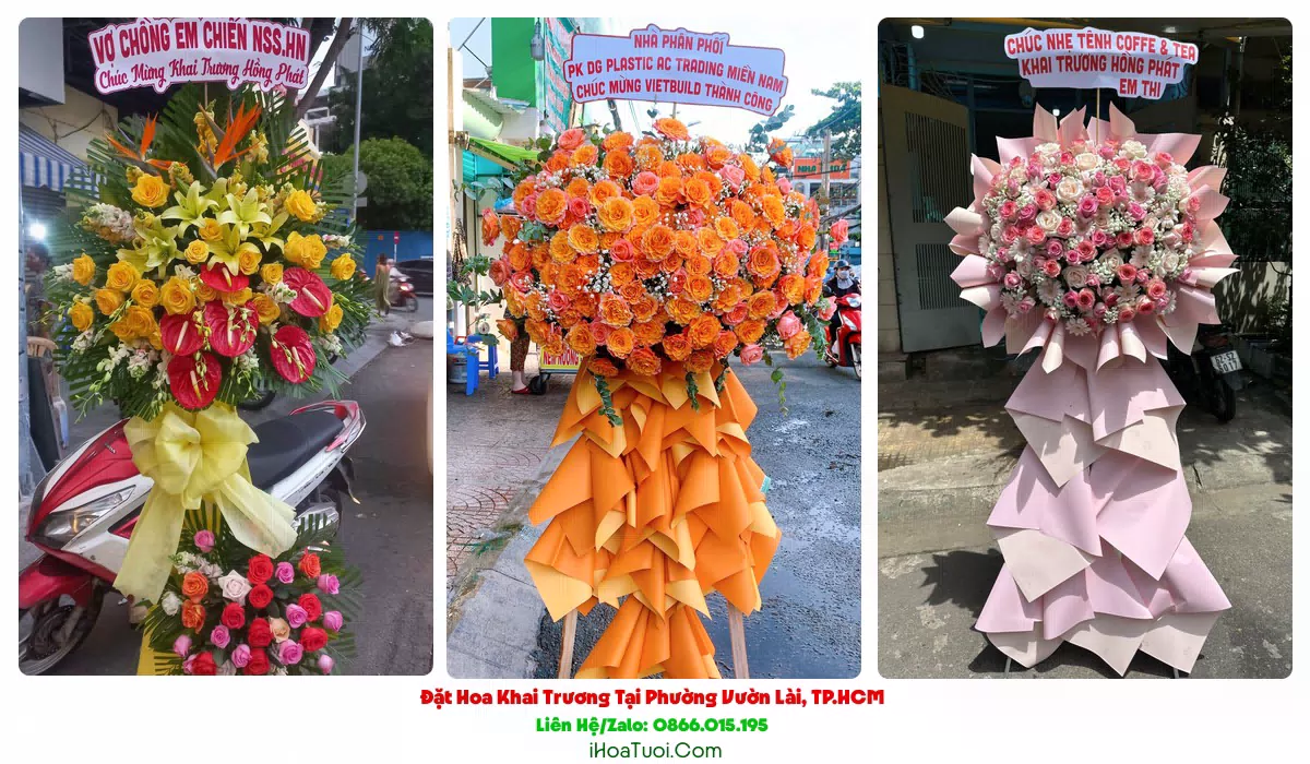 Hoa khai trương giao tận nơi Phường Vườn Lài