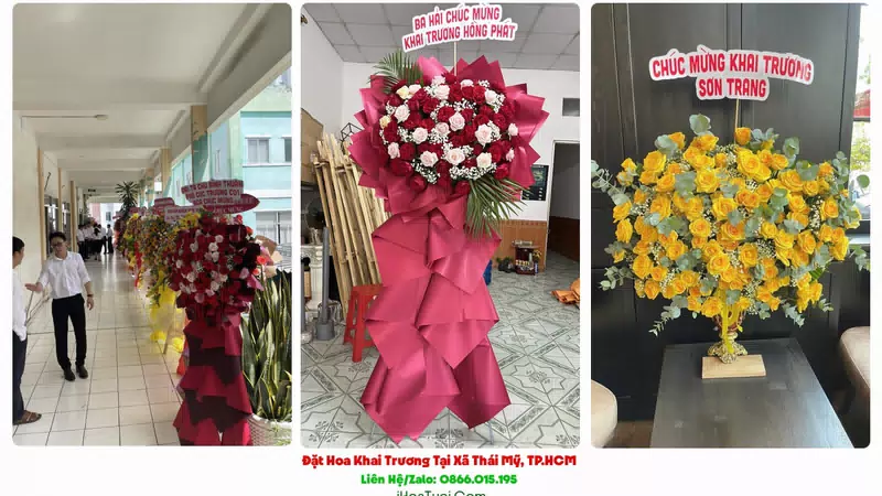 Đặt Hoa Khai Trương Tại Xã Thái Mỹ, TP.HCM (Huyện Củ Chi Cũ)
