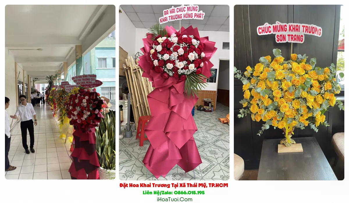 Đặt Hoa Khai Trương Tại Xã Thái Mỹ, TP.HCM (Huyện Củ Chi Cũ)