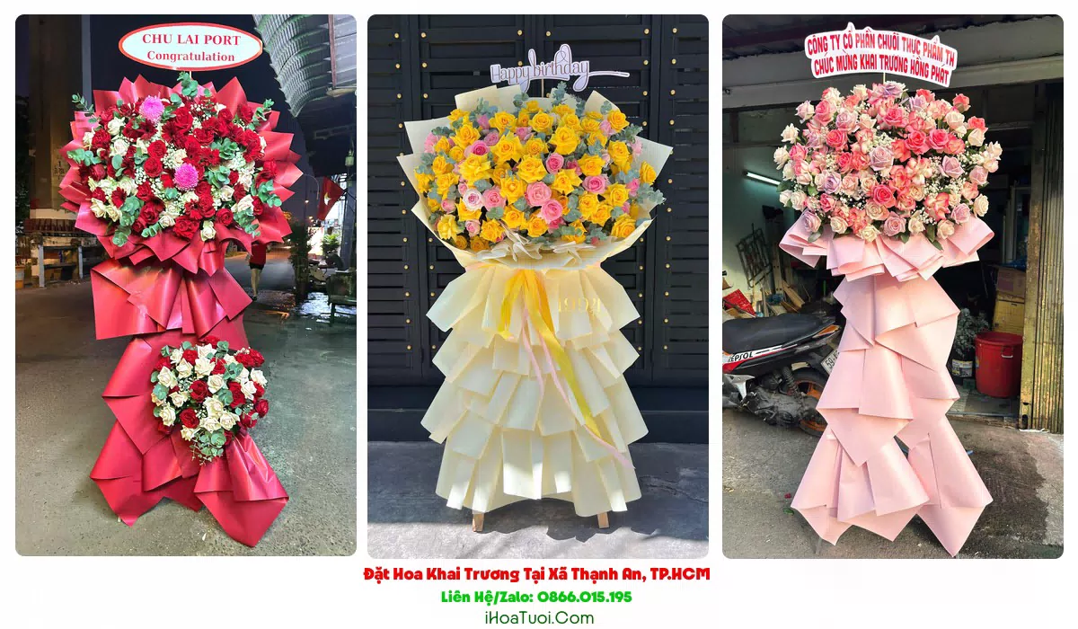 Đặt Hoa Khai Trương Xã Thạnh An, TP.HCM (Huyện Dầu Tiếng Cũ)