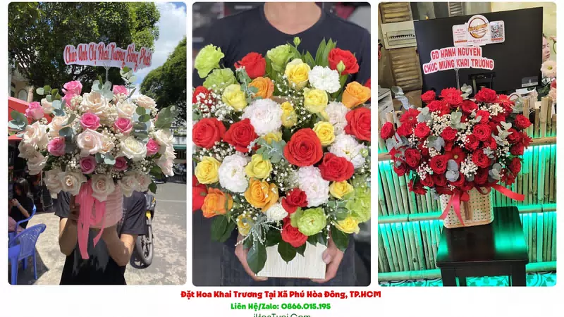 Đặt Hoa Khai Trương Tại Xã Phú Hòa Đông, TP.HCM (Huyện Củ Chi Cũ)