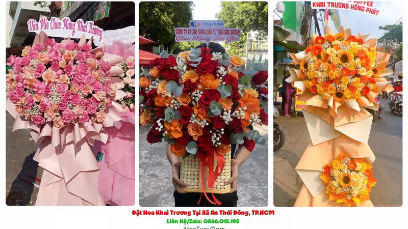 Hoa Chúc Mừng Khai Trương Tại Xã An Thới Đông, TP.HCM (Huyện Cần Giờ Cũ)