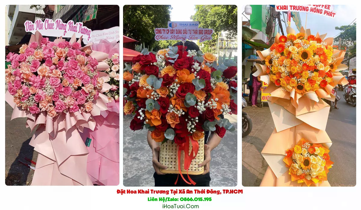 Hoa Chúc Mừng Khai Trương Tại Xã An Thới Đông, TP.HCM (Huyện Cần Giờ Cũ)