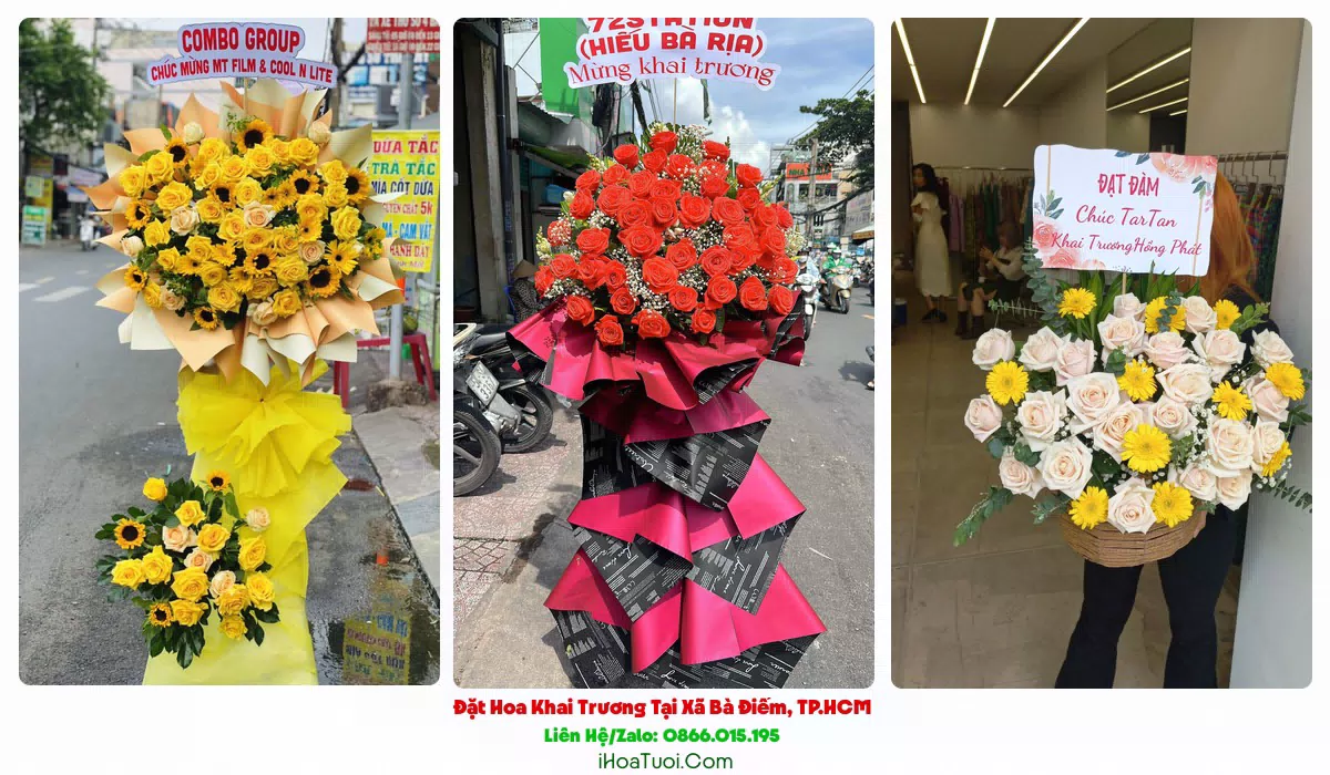 Kệ hoa khai trương 2 tầng tại Xã Bà Điểm