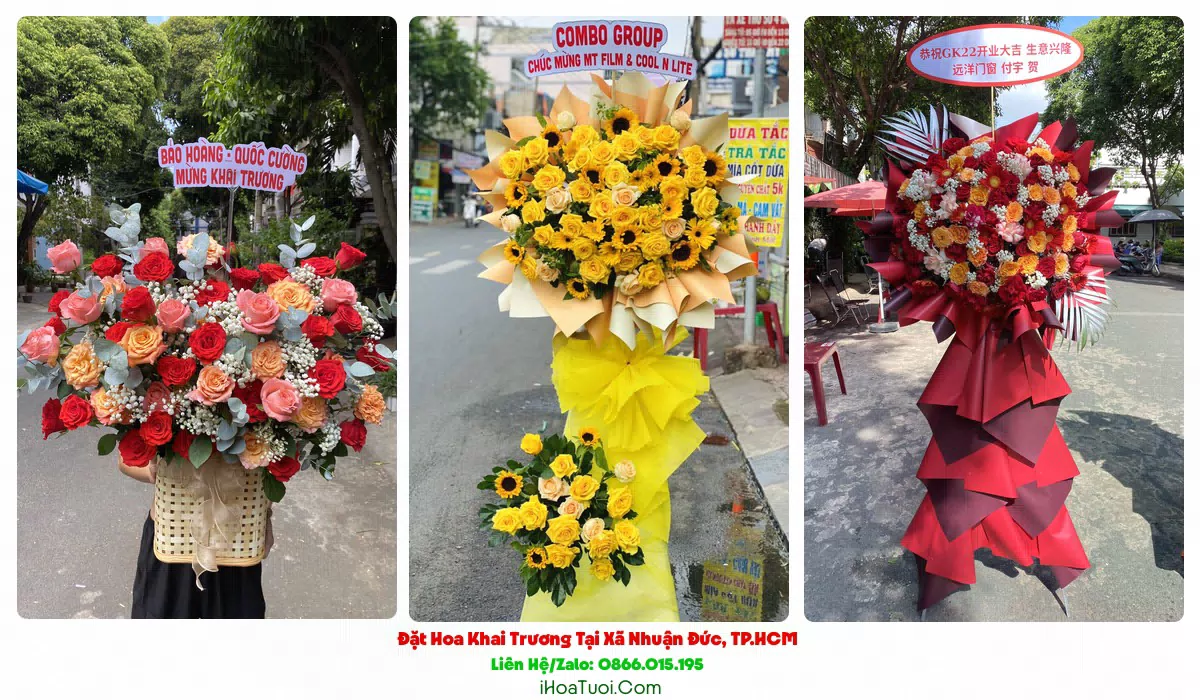 Shop Hoa Khai Trương Tại Xã Nhuận Đức, TP.HCM (Huyện Củ Chi Cũ)