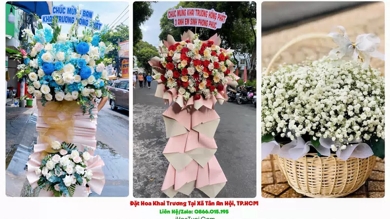Đặt Hoa Khai Trương Tại Xã Tân An Hội, TP.HCM (Huyện Củ Chi Cũ)