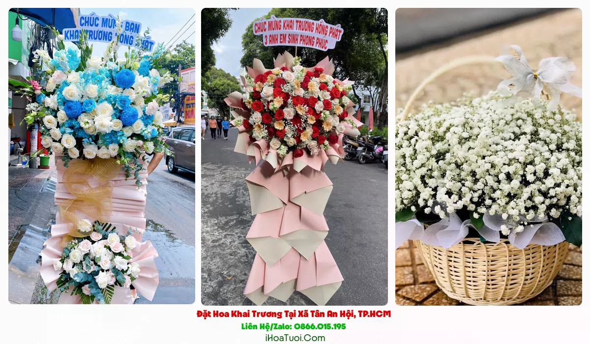Đặt Hoa Khai Trương Tại Xã Tân An Hội, TP.HCM (Huyện Củ Chi Cũ)