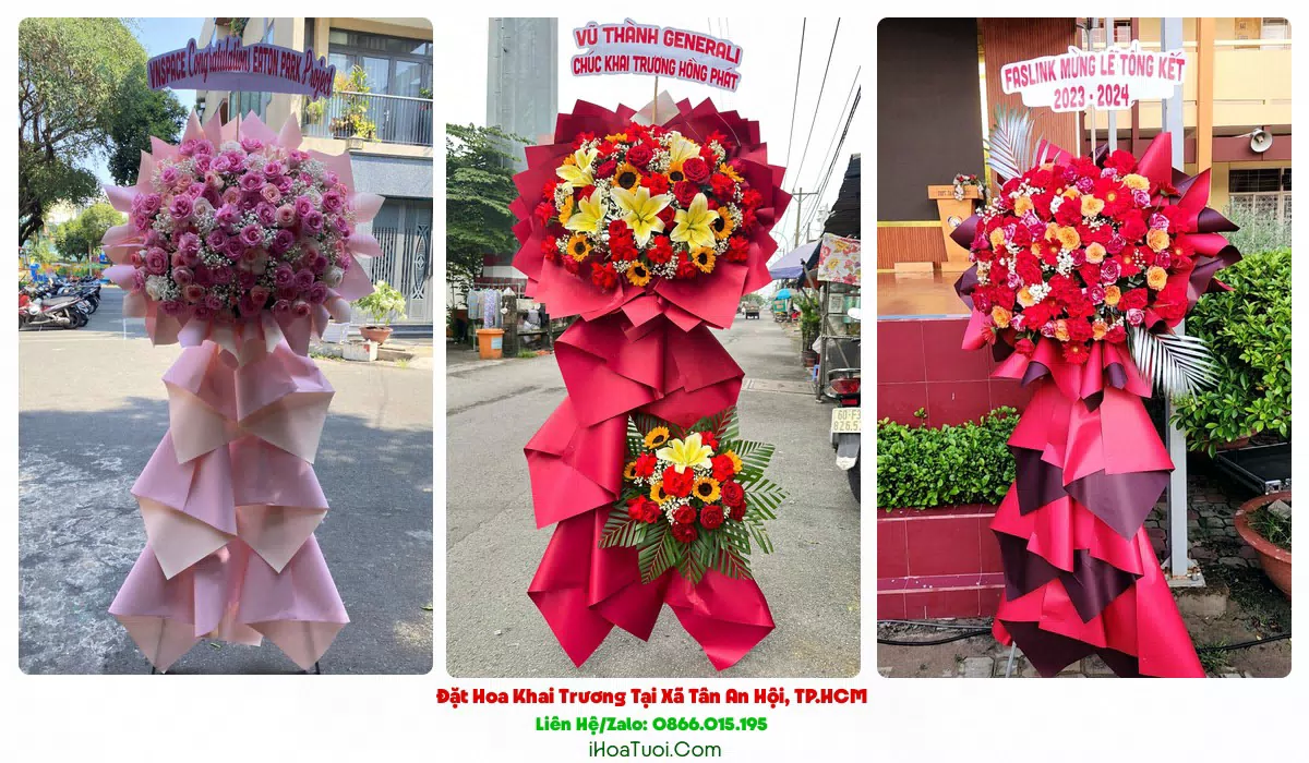 Lan hồ điệp mừng khai trương sang trọng tại xã Tân An Hội