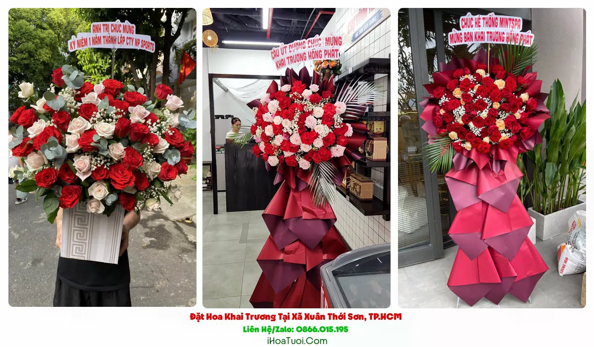 Shop Hoa Khai Trương Tại Xã Xuân Thới Sơn, TP.HCM (Huyện Hóc Môn Cũ)