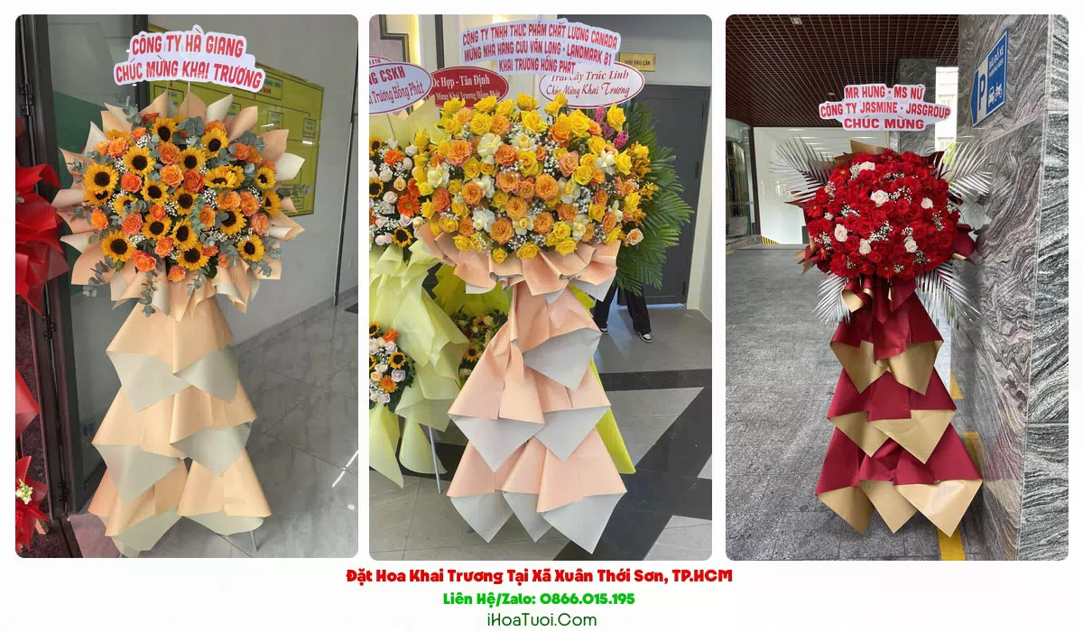 Hoa khai trương giao khắp Xã Xuân Thới Sơn