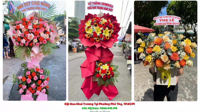 Đặt Hoa Khai Trương Tại Phường Phú Thọ, TP.HCM (Quận 11 Cũ)