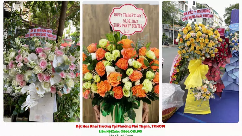 Đặt Hoa Khai Trương Tại Phường Phú Thạnh, TP.HCM (Quận Tân Phú Cũ)