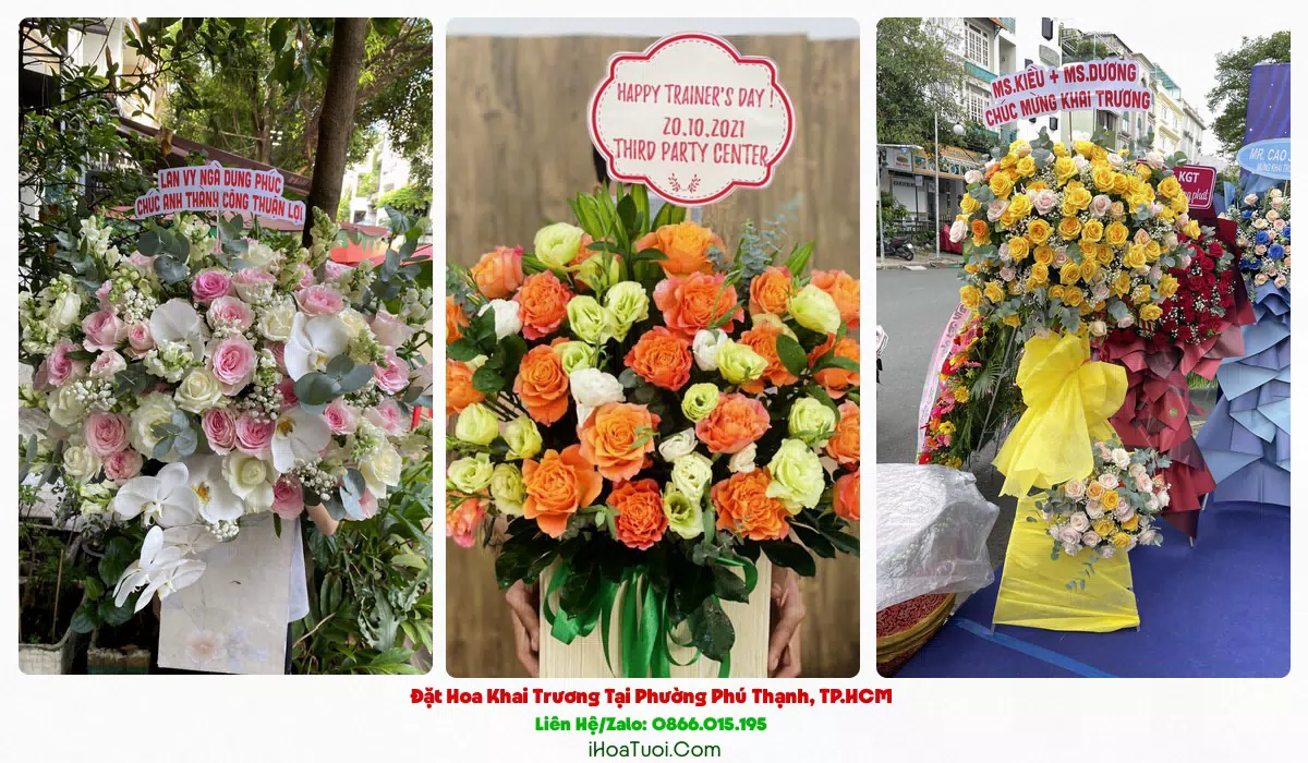 Đặt Hoa Khai Trương Tại Phường Phú Thạnh, TP.HCM (Quận Tân Phú Cũ)
