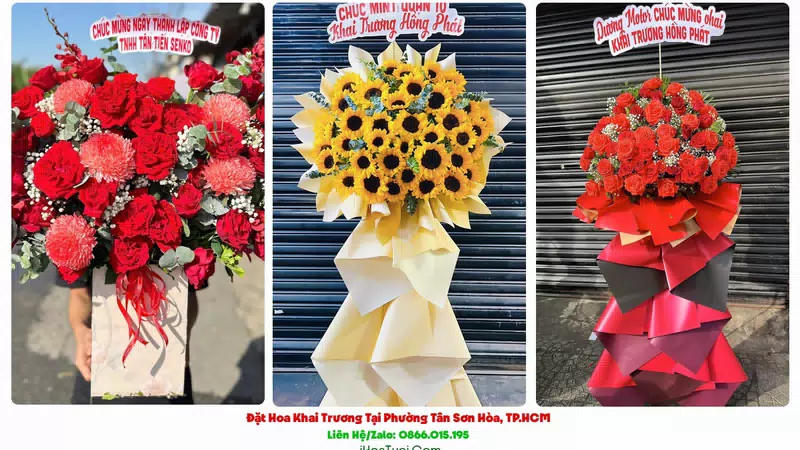 Đặt Hoa Khai Trương Tại Phường Tân Sơn Hòa, TP.HCM (Quận Tân Bình Cũ)