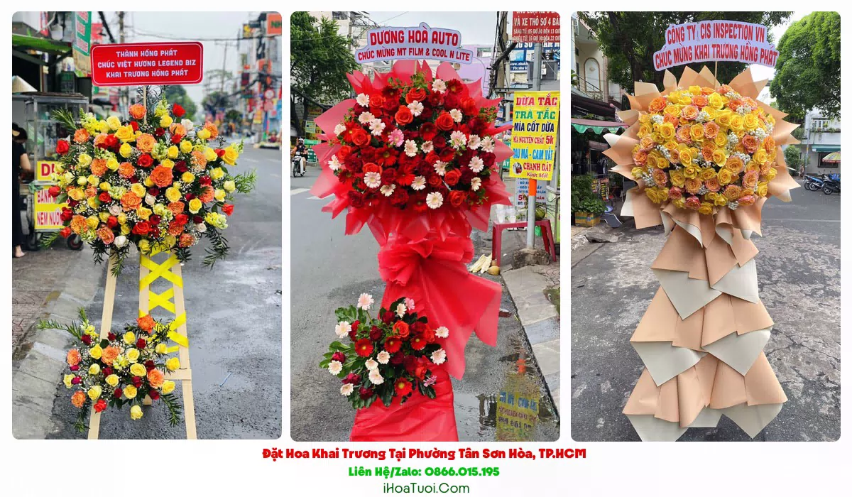 Kệ hoa khai trương Phường Tân Sơn Hòa TP.HCM
