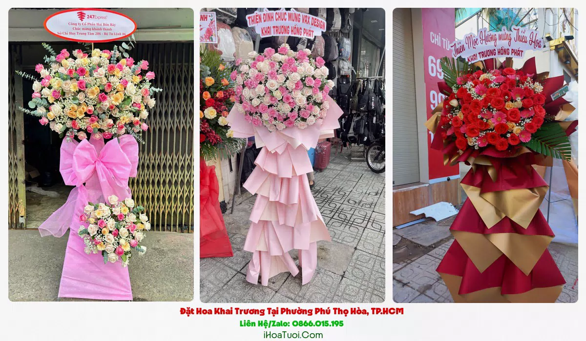 Đặt Hoa Khai Trương Tại Phường Phú Thọ Hòa, TP.HCM (Quận Tân Phú Cũ)