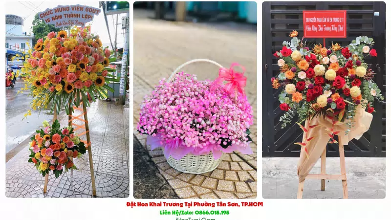 Đặt Hoa Khai Trương Tại Phường Tân Sơn, TP.HCM (Quận Tân Bình Cũ)