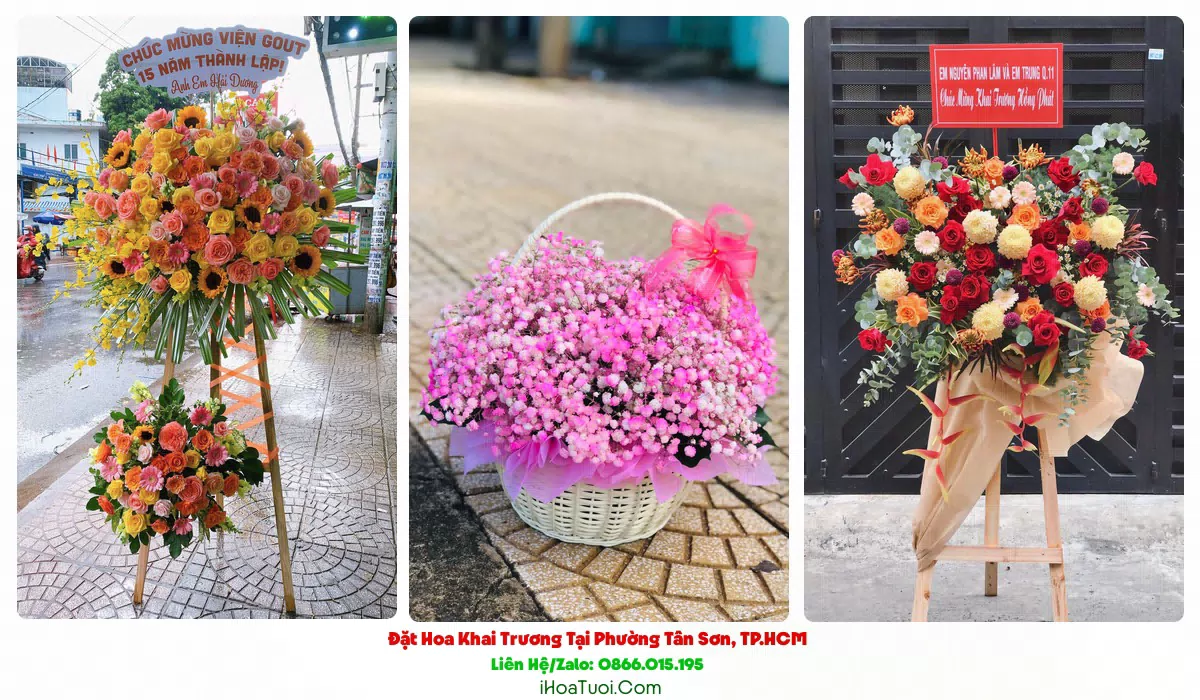 Đặt Hoa Khai Trương Tại Phường Tân Sơn, TP.HCM (Quận Tân Bình Cũ)
