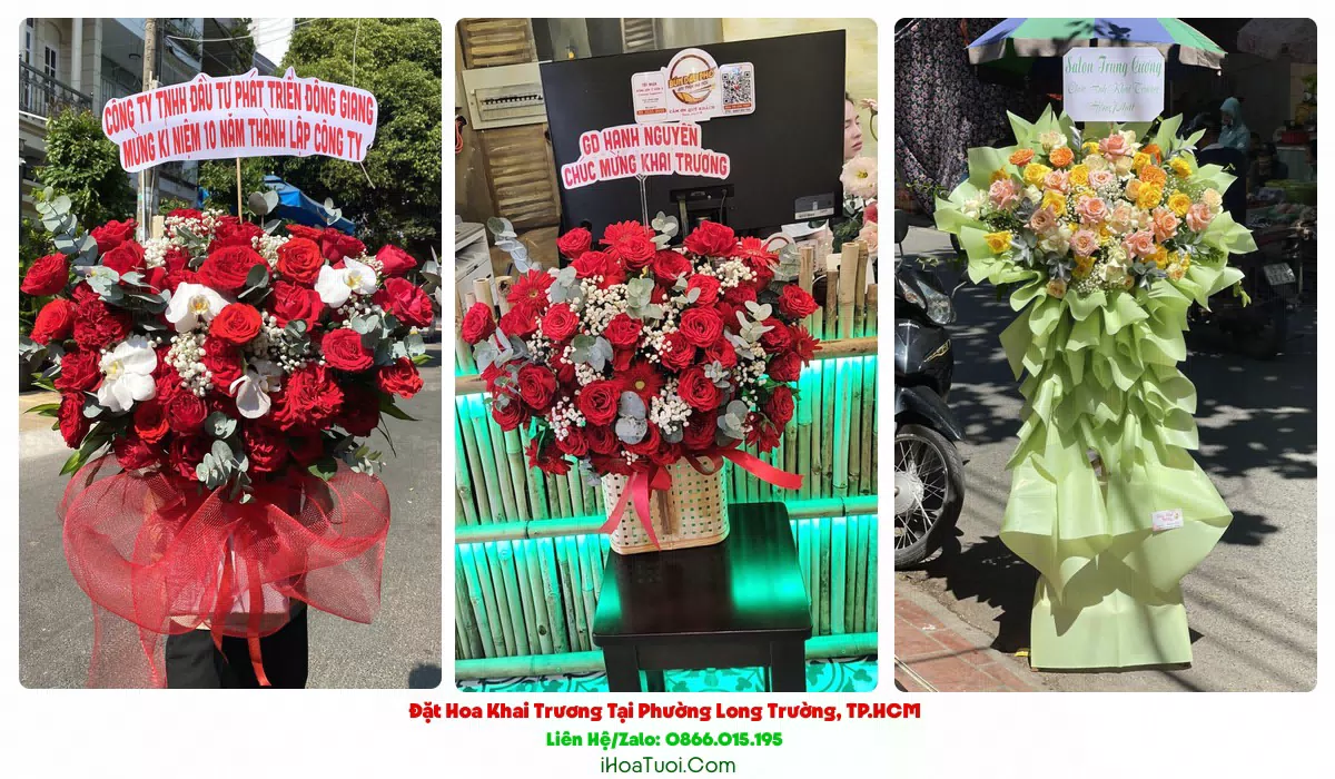 Kệ Hoa Khai Trương P. Long Trường, TP.HCM (TP Thủ Đức Cũ)
