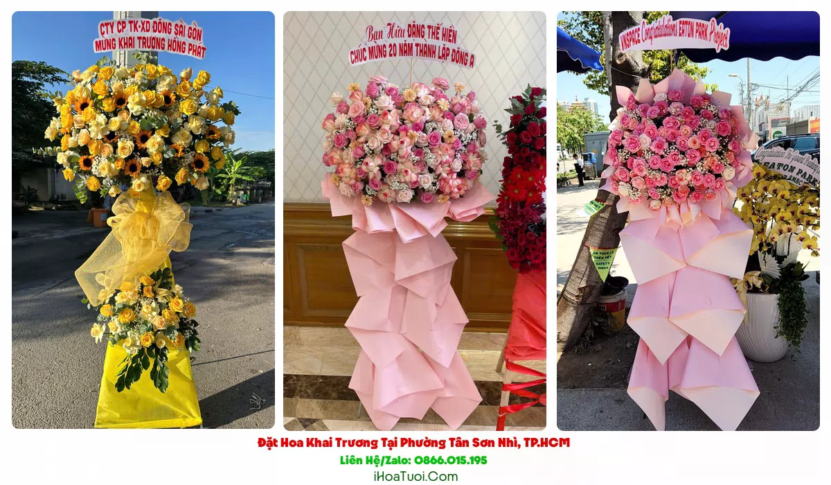Kệ hoa khai trương Phường Tân Sơn Nhì