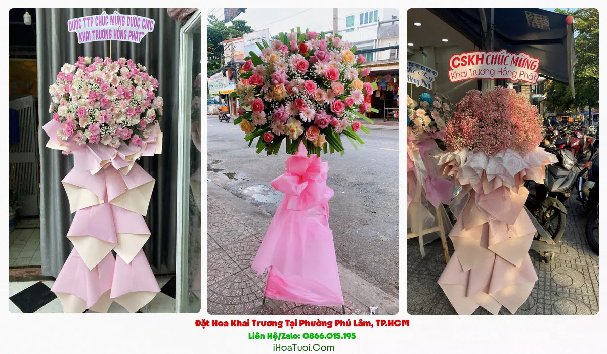 Giao hoa khai trương tận nơi tại Phường Phú Lâm, TP.HCM
