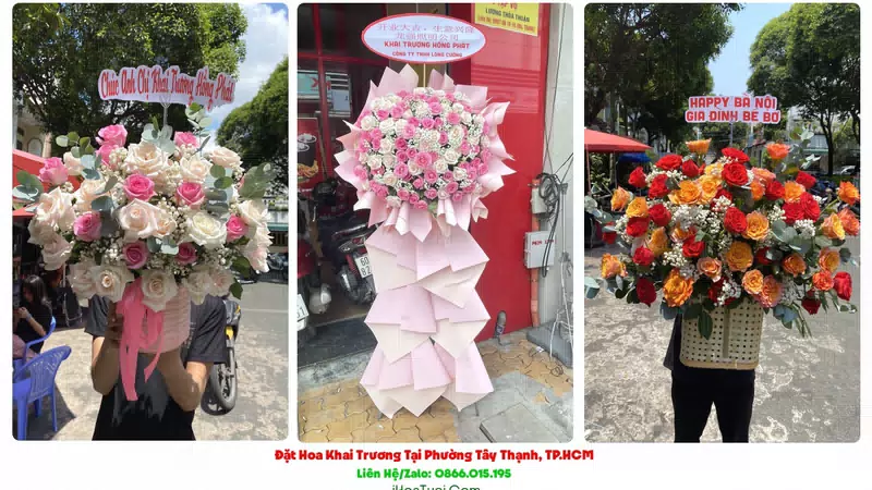 Đặt Hoa Khai Trương Tại Phường Tây Thạnh, TP.HCM (Quận Tân Phú Cũ)