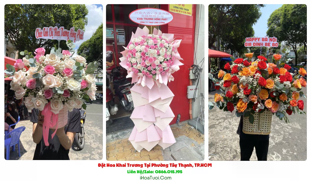 Đặt Hoa Khai Trương Tại Phường Tây Thạnh, TP.HCM (Quận Tân Phú Cũ)
