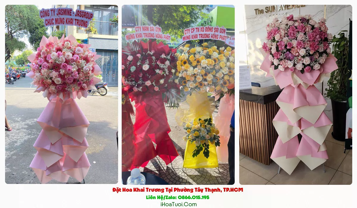 Chọn mẫu kệ hoa khai trương theo loại tại Phường Tây Thạnh