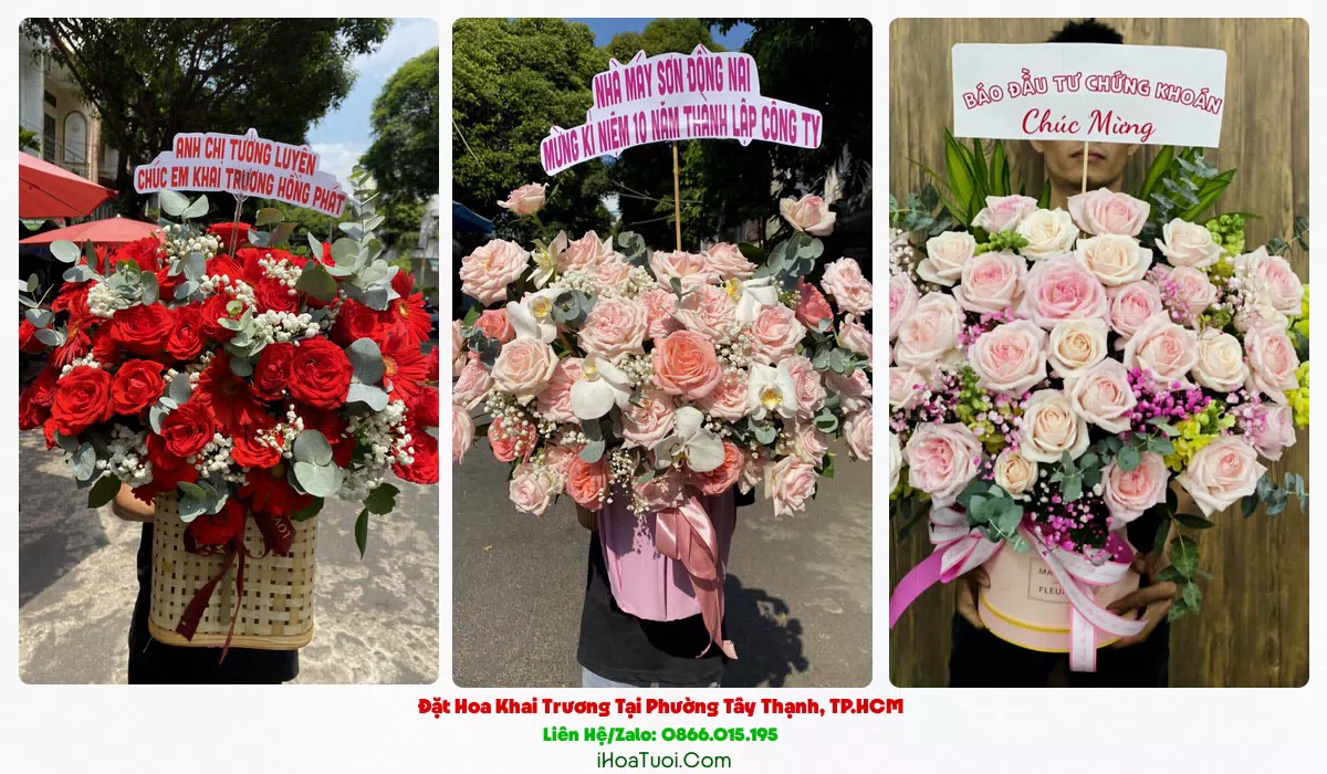 Giao hoa khai trương đúng giờ tại Phường Tây Thạnh