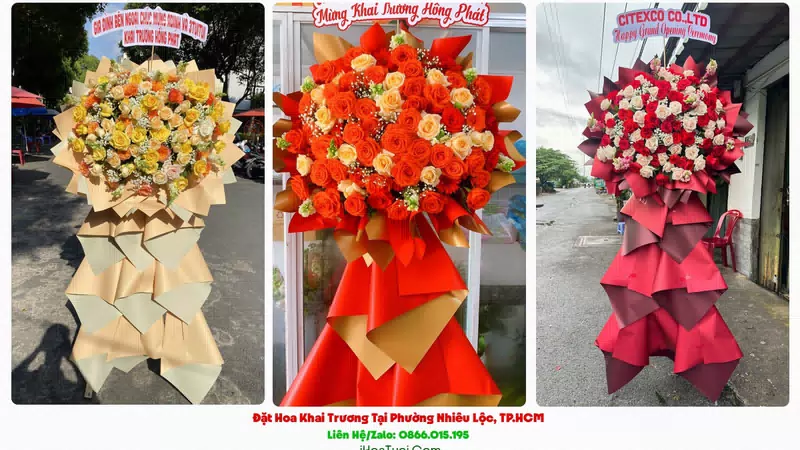 Đặt Hoa Khai Trương Tại Phường Nhiêu Lộc, TP.HCM (Quận 3 Cũ)
