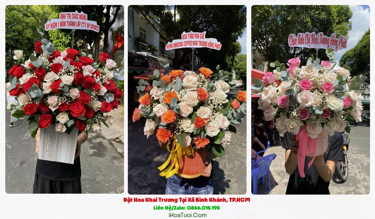 Giao hoa khai trương khắp Xã Bình Khánh Huyện Cần Giờ cũ