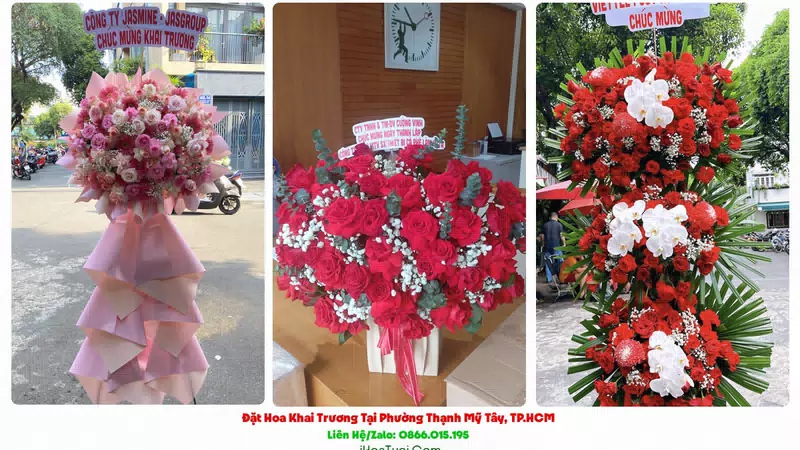 Đặt Hoa Khai Trương Phường Thạnh Mỹ Tây, TP.HCM (Quận Bình Thạnh Cũ)