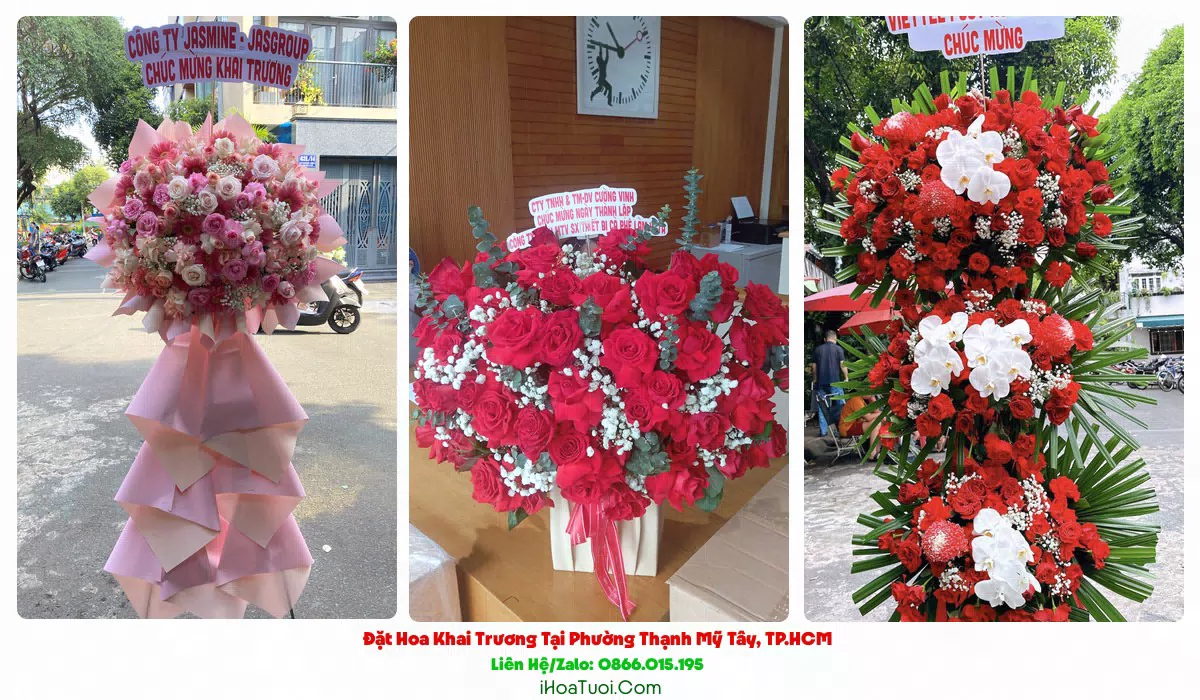 Đặt Hoa Khai Trương Phường Thạnh Mỹ Tây, TP.HCM (Quận Bình Thạnh Cũ)