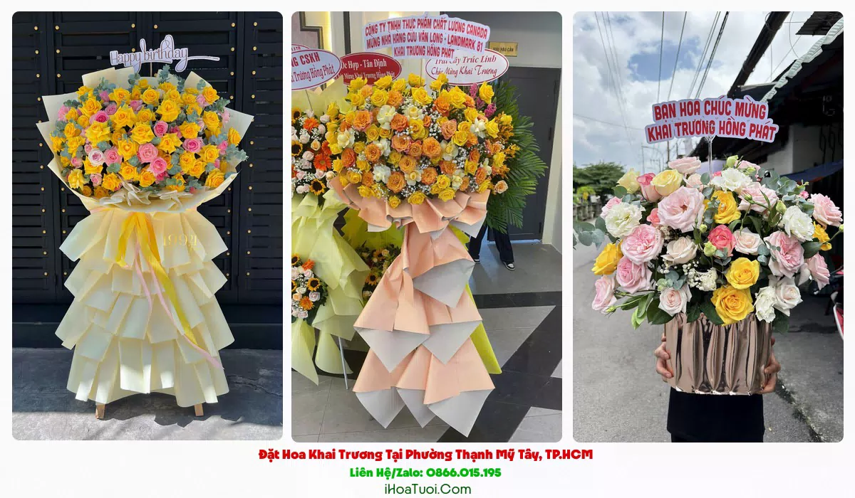 Giao hoa khai trương tận nơi Phường Thạnh Mỹ Tây