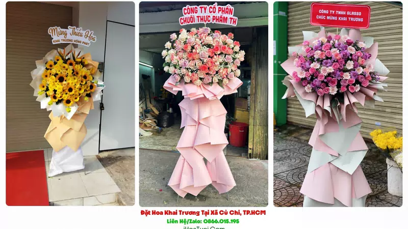 Đặt Hoa Khai Trương Tại Xã Củ Chi, TP.HCM (Huyện Củ Chi Cũ)