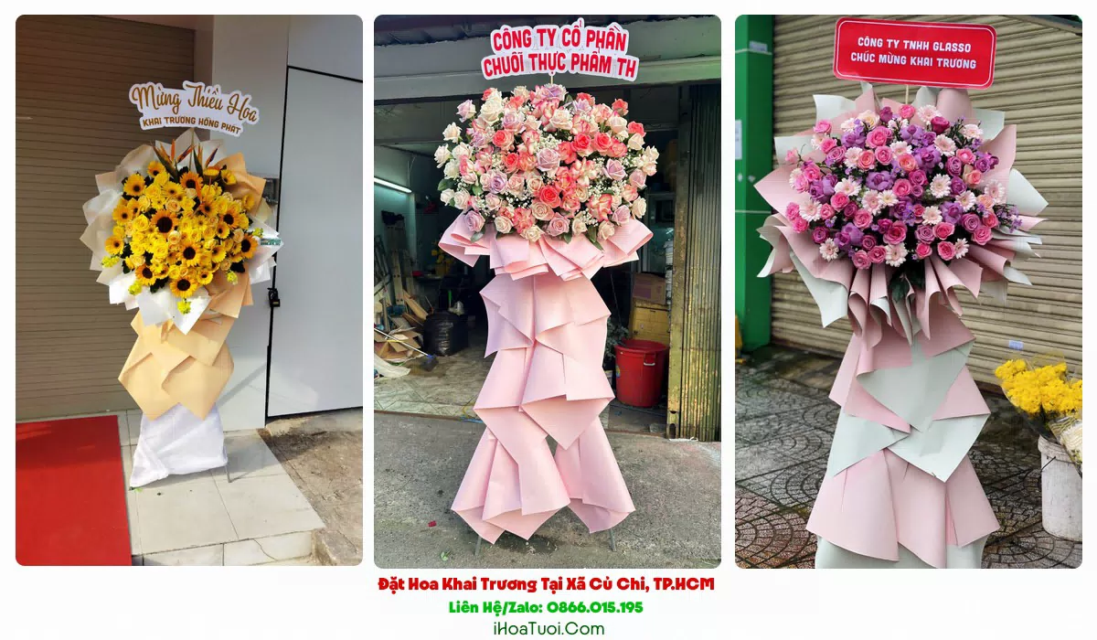 Đặt Hoa Khai Trương Tại Xã Củ Chi, TP.HCM (Huyện Củ Chi Cũ)